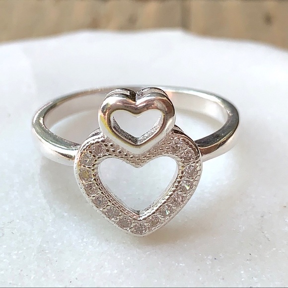 Jewelry - Natural 925 Silver Ring With CZ